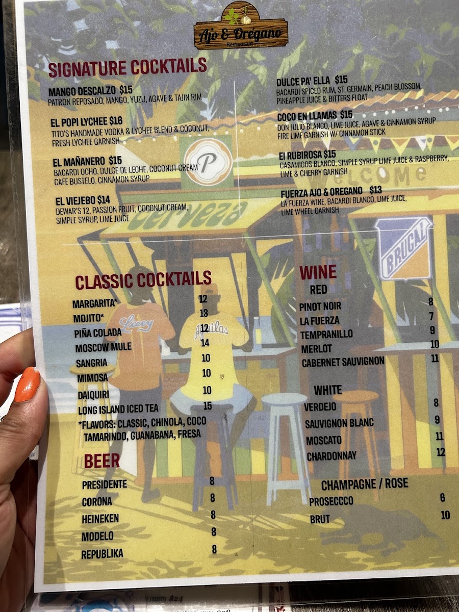 Ajo y Oregano Menu - Image 1