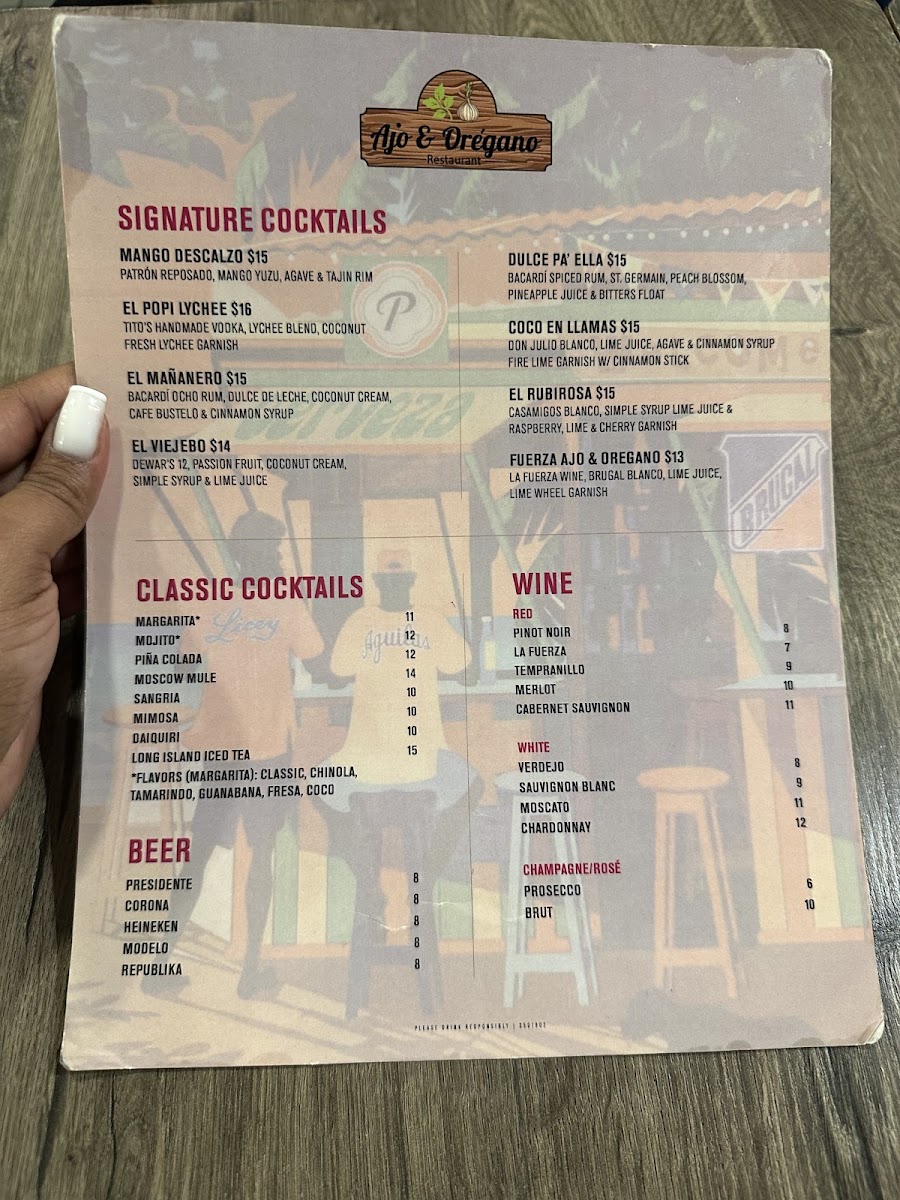 Ajo y Oregano Menu - Image 2